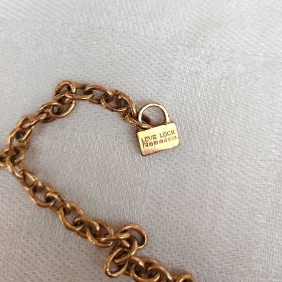 REBECCA Love Lock Necklace and Earrings set Made in Italy - Picture 11 of 13